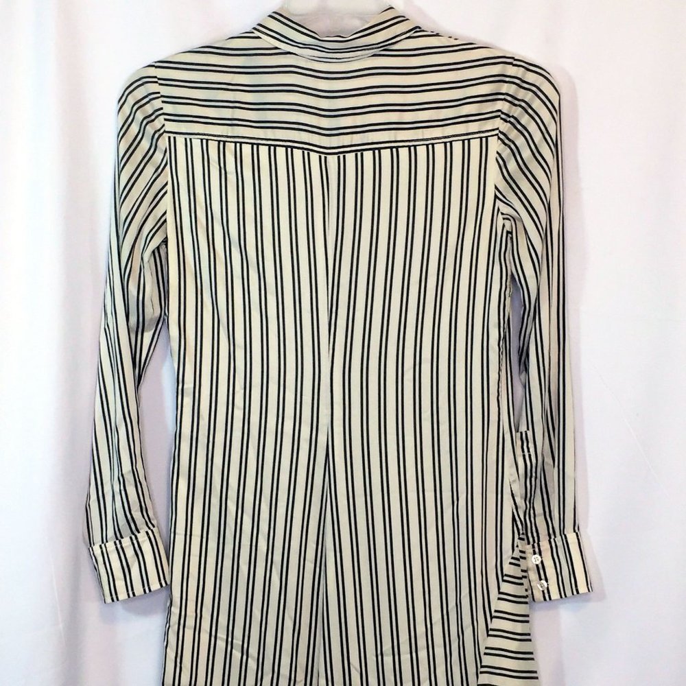A.L.C. Long Shirt Dress Medium Black and Ivory Sample Set A6D0130 USA Womens - Picture 11 of 11